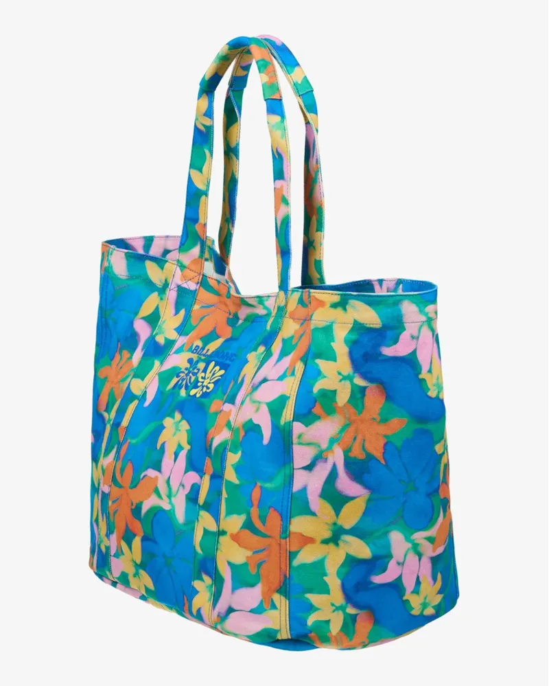 Billabong Playa Del Sol Tote Bag in Agua Flores-3