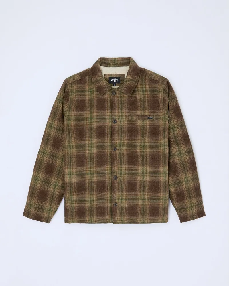 Billabong Mens Hills Jacket in Dark Cedar-1