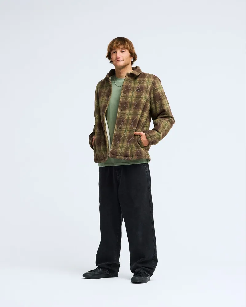 Billabong Mens Hills Jacket in Dark Cedar-5