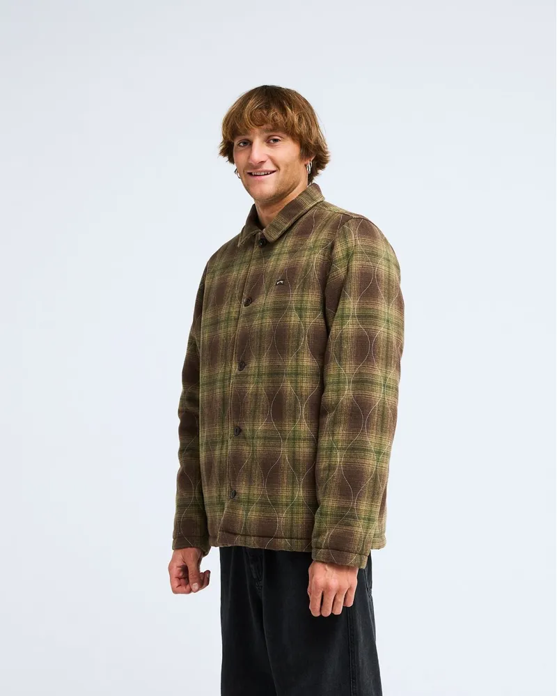 Billabong Mens Hills Jacket in Dark Cedar-3
