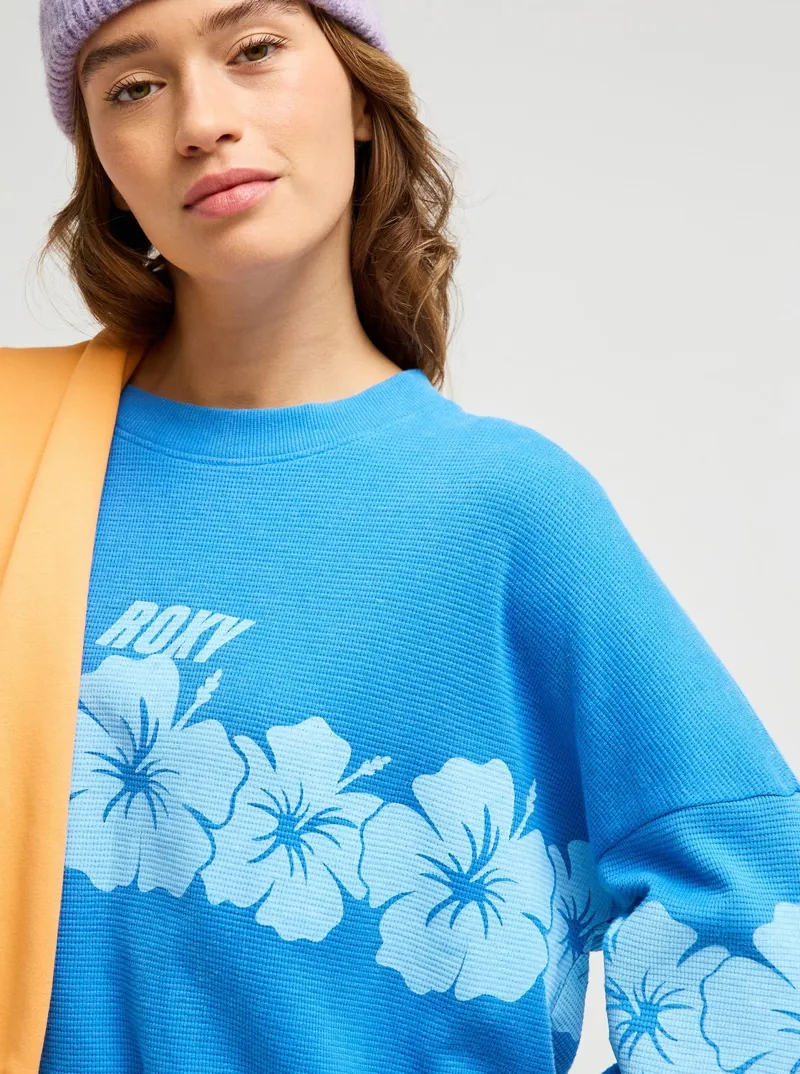 Roxy Womens Eastside Midweight Long Sleeves T-Shirt in Super Sonic-3