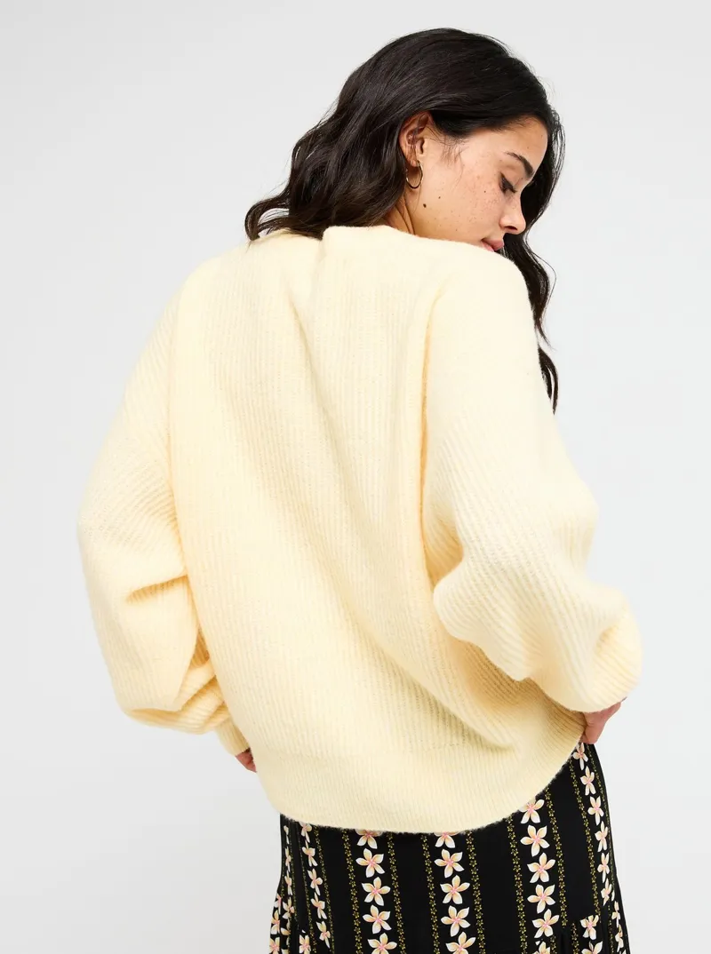 Roxy Women's Loomed Horizon Jumper in Golden Haze-2