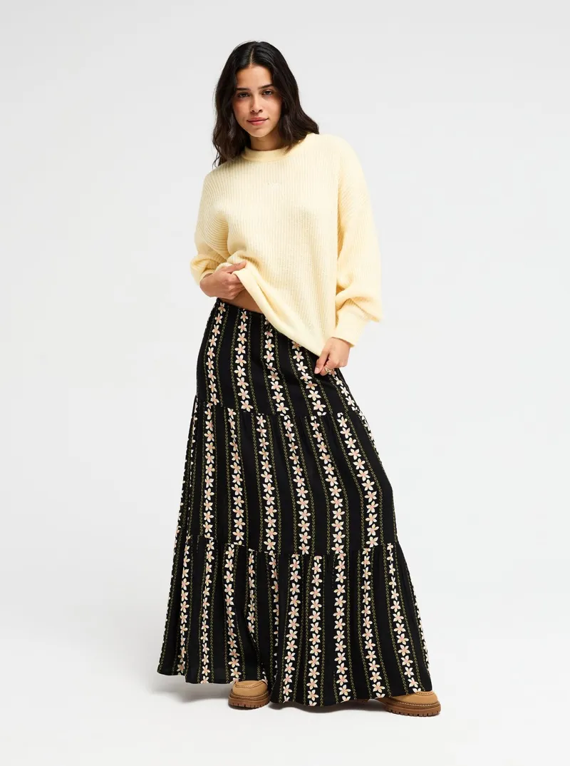Roxy Women's Loomed Horizon Jumper in Golden Haze-4