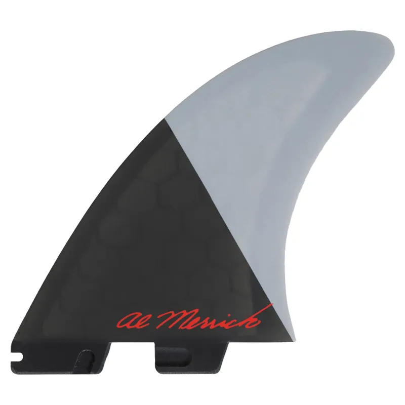FCS II Al Merrick Twin Plus One PC Retail Fins Medium / Large in Grey / Charcoal-1