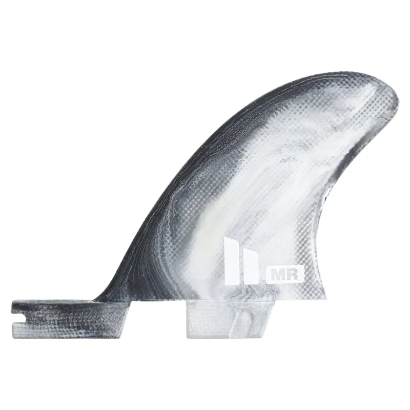 FCS II Mark Richards Twin Plus One PC Retail Fins Medium-Large in Black / White-1