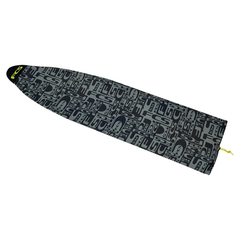 FCS Stretch Fish Cover 6ft MonogrAl Merrick in Coal / Lime