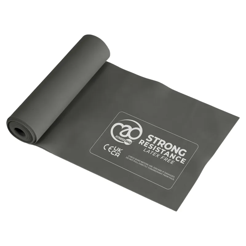 Fitness-Mad Latex Free Strong Resistance Band in Grey