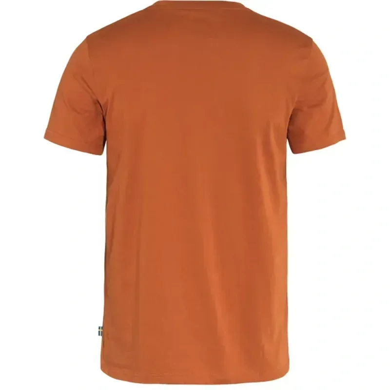 Fjallraven Mens Logo T-Shirt in Terracotta Brown-2