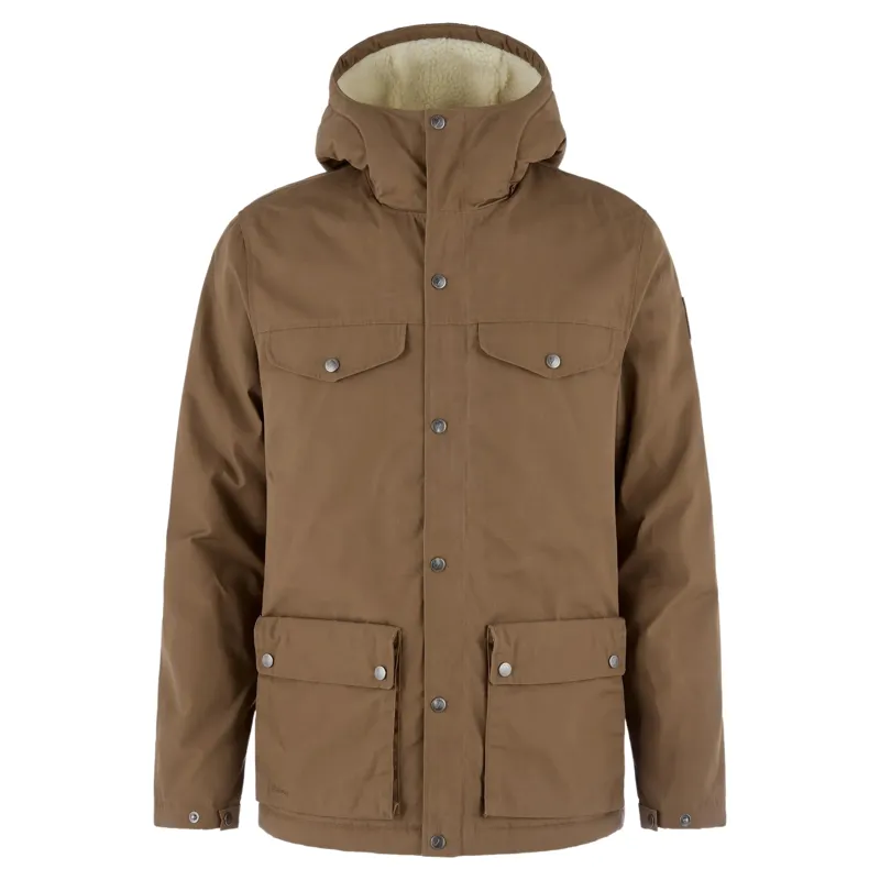 Fjallraven Mens Greenland Winter Jacket in Wood Brown