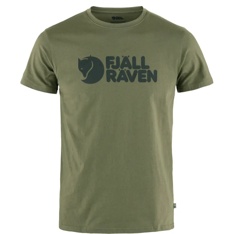Fjallraven Mens Logo T-Shirt in Laurel Green