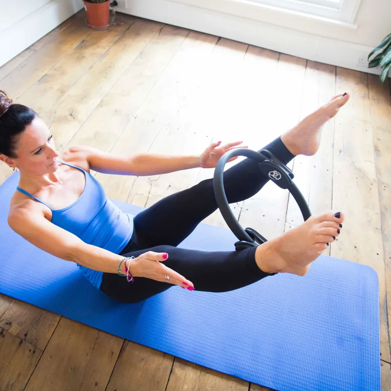 Pilates-Mad Double Handle Pilates Ring 14 in Black-4