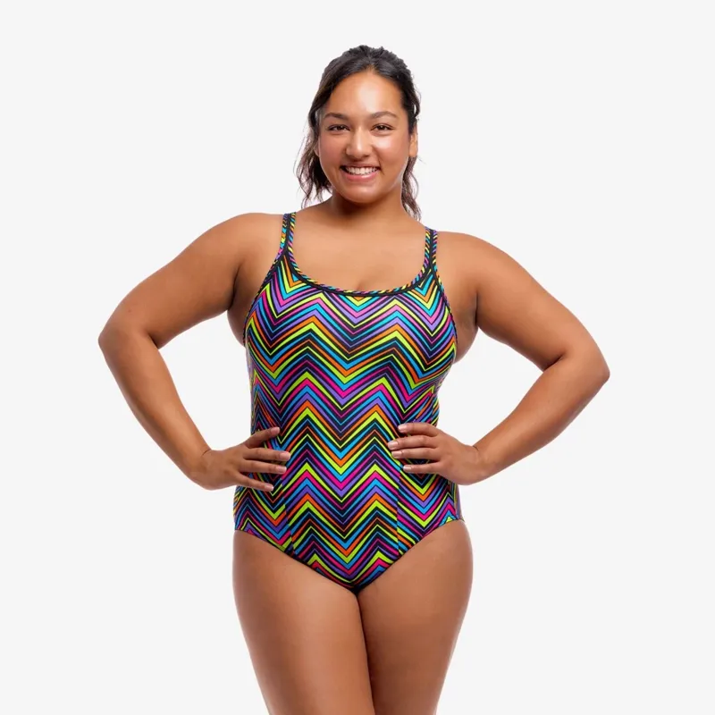 Funkita Womens Locked In Lucy One Piece in Up Down-1