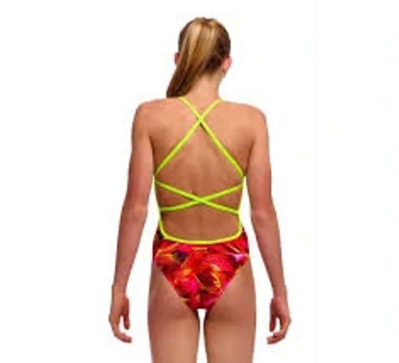Funkita Womens Strapped In One Piece in Saucy Sonar-1