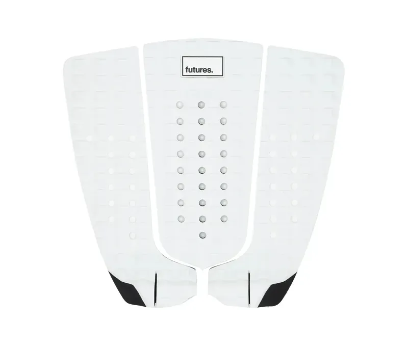 Futures F3P Jordy Smith Signature Traction Pad 3 Pieces in White/Black