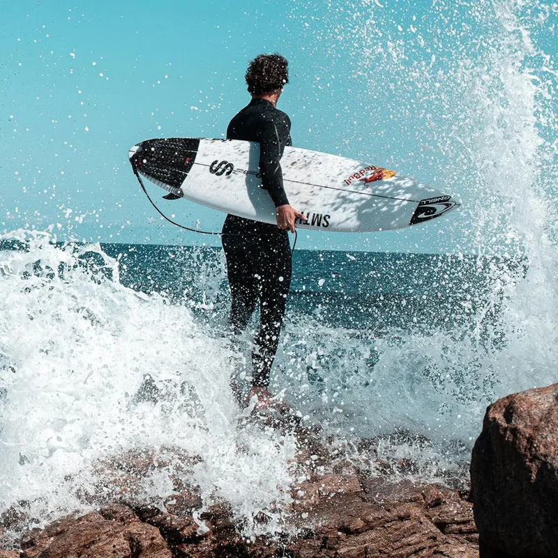 Futures Jordy Smith Signature Traction Pad 3 Pieces in Black/Red-2