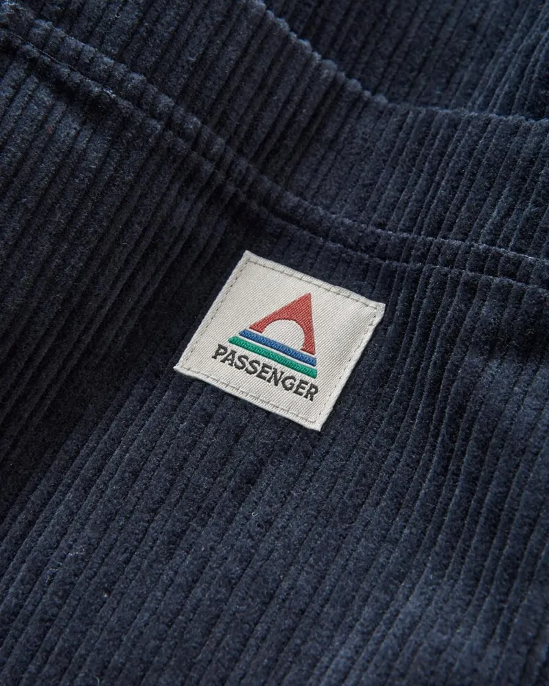 Passenger Womens Flint Corduroy Overshirt 2 in Deep Navy-4