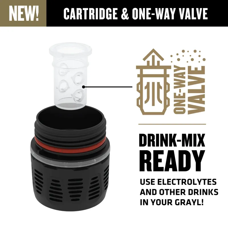 Grayl UltraPress Purifier Bottle 500ml in Covert Black-13