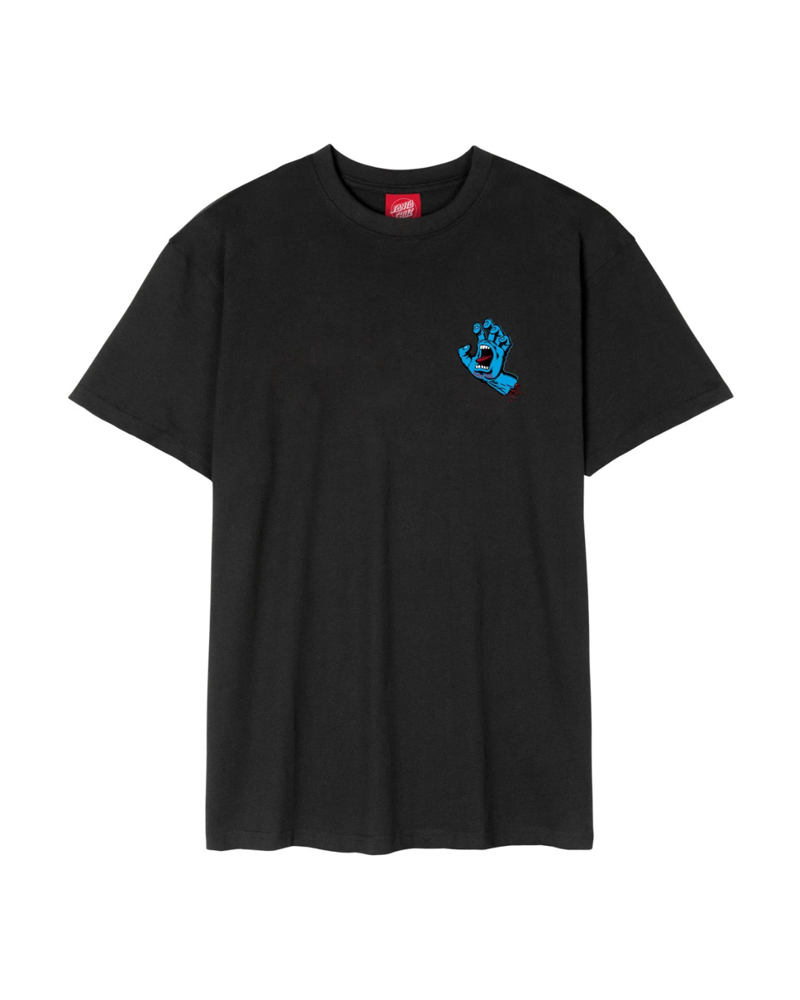 Santa Cruz Mens Screaming Hand Chest T-Shirt in Black