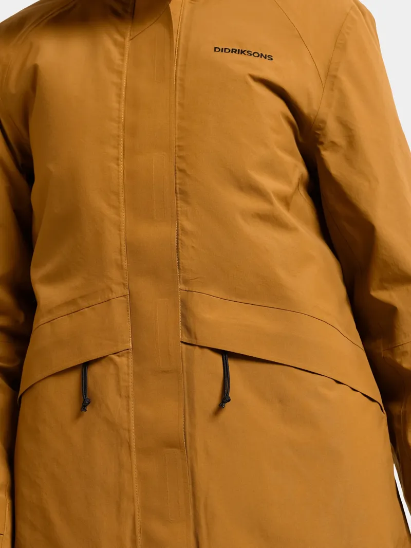 Didriksons Womens Essa Jacket in Spice Brown-9