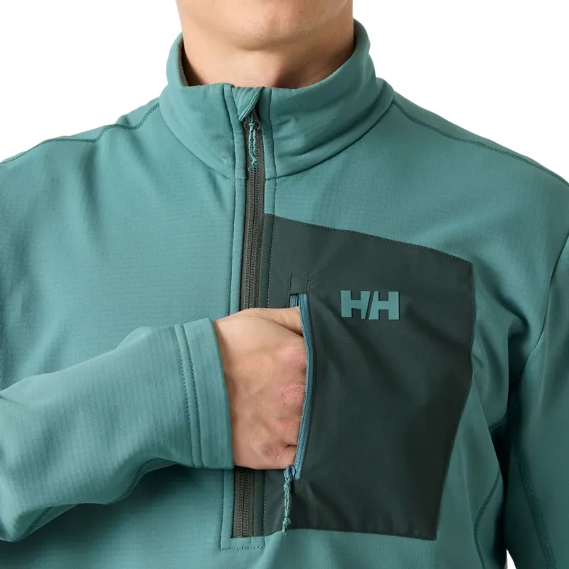 Helly Hansen Men's Versalite 1/2 Zip Fleece in Opal Green-4