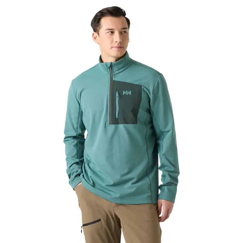 Helly Hansen Men's Versalite 1/2 Zip Fleece in Opal Green-2