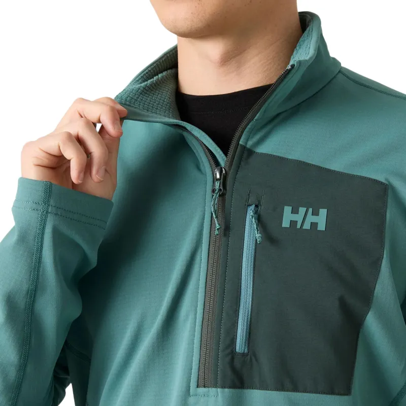 Helly Hansen Men's Versalite 1/2 Zip Fleece in Opal Green-5