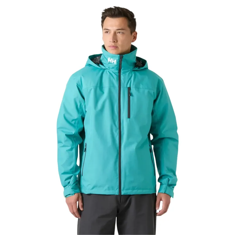 Helly Hansen Mens Crew Hooded Midlayer Jacket 2 in Dark Mint