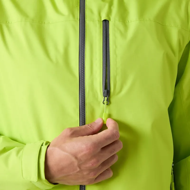 Helly Hansen Mens Crew Hooded Midlayer Jacket 2 in Luminous Green-6