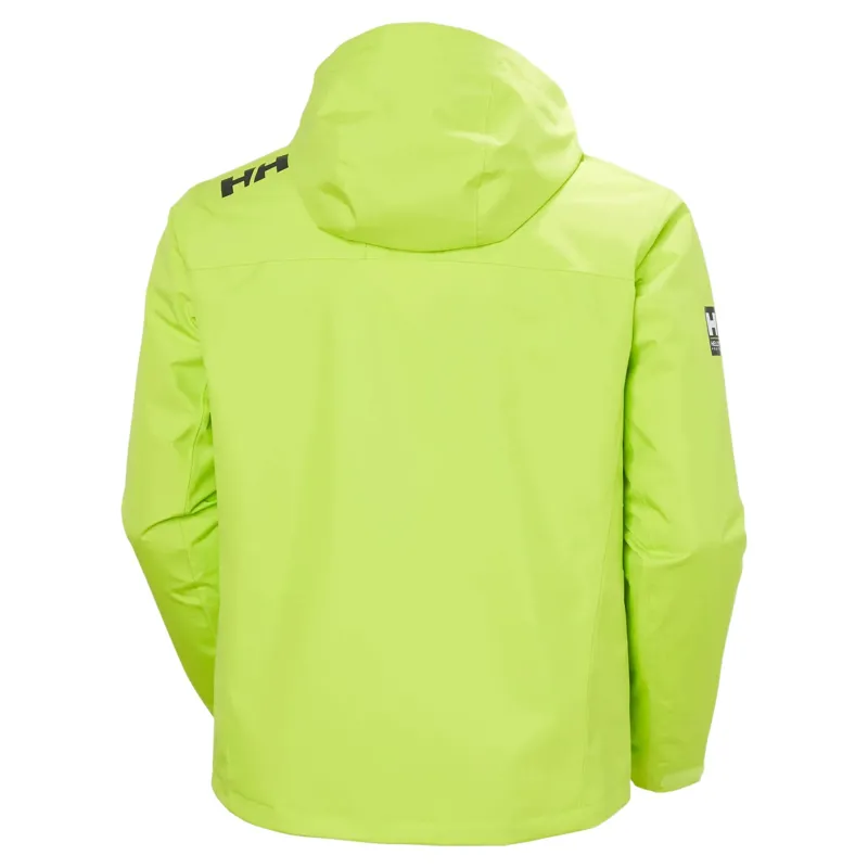 Helly Hansen Mens Crew Hooded Midlayer Jacket 2 in Luminous Green-1