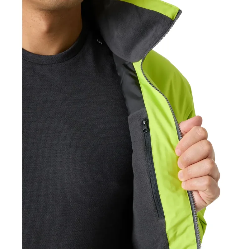Helly Hansen Mens Crew Hooded Midlayer Jacket 2 in Luminous Green-8
