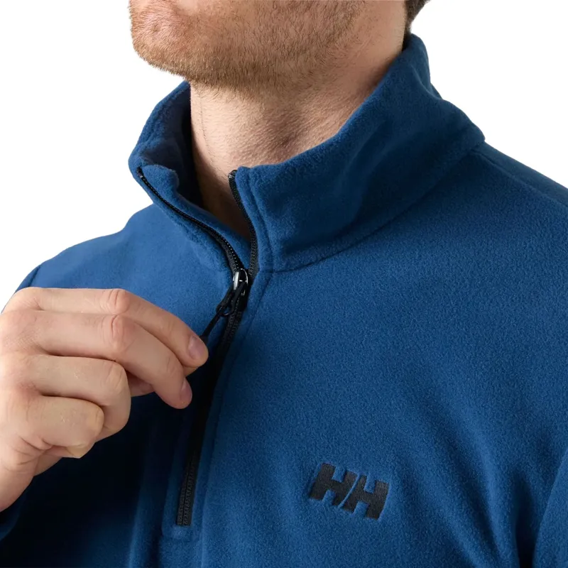 Helly Hansen Mens Daybreaker 1/2 Zip Fleece in Dark Blue-1
