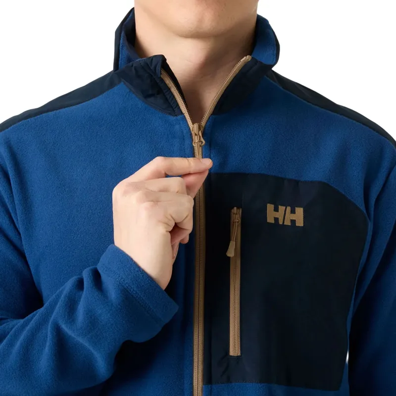 Helly Hansen Mens Daybreaker Block Fleece Jacket in Dark Blue-4