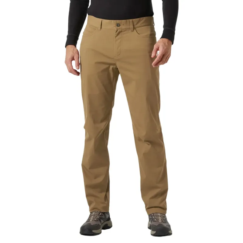Helly Hansen Mens Holmen 5 Pocket Pant Regular Length in Sepia