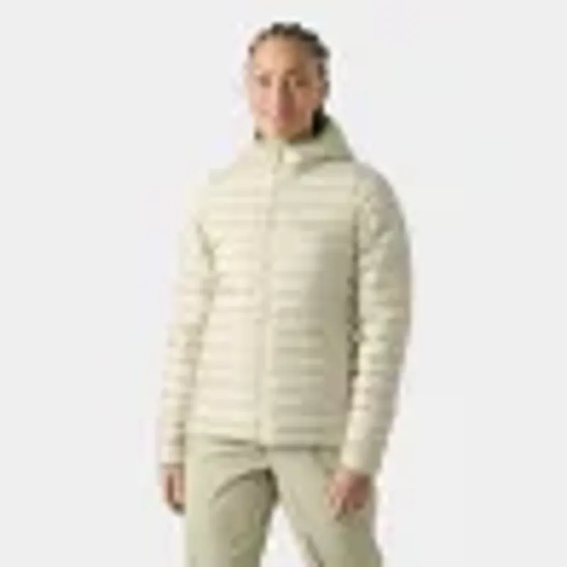 Helly Hansen Womens Sirdal Hooded Insulator Jacket in Cream-1