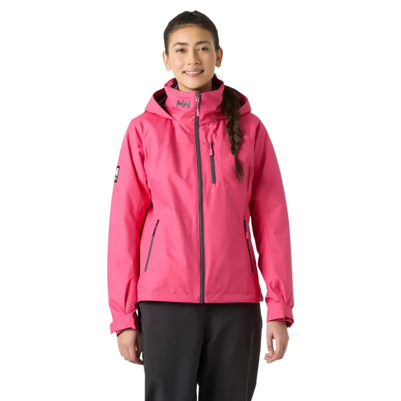Helly Hansen Womens Crew Hooded Midlayer Jacket 2.0 in Hot Pink