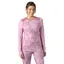 Helly Hansen Womens Lifa Merino Midweight Graphic Crew Base Layer in Cherry Blossom New Nordic