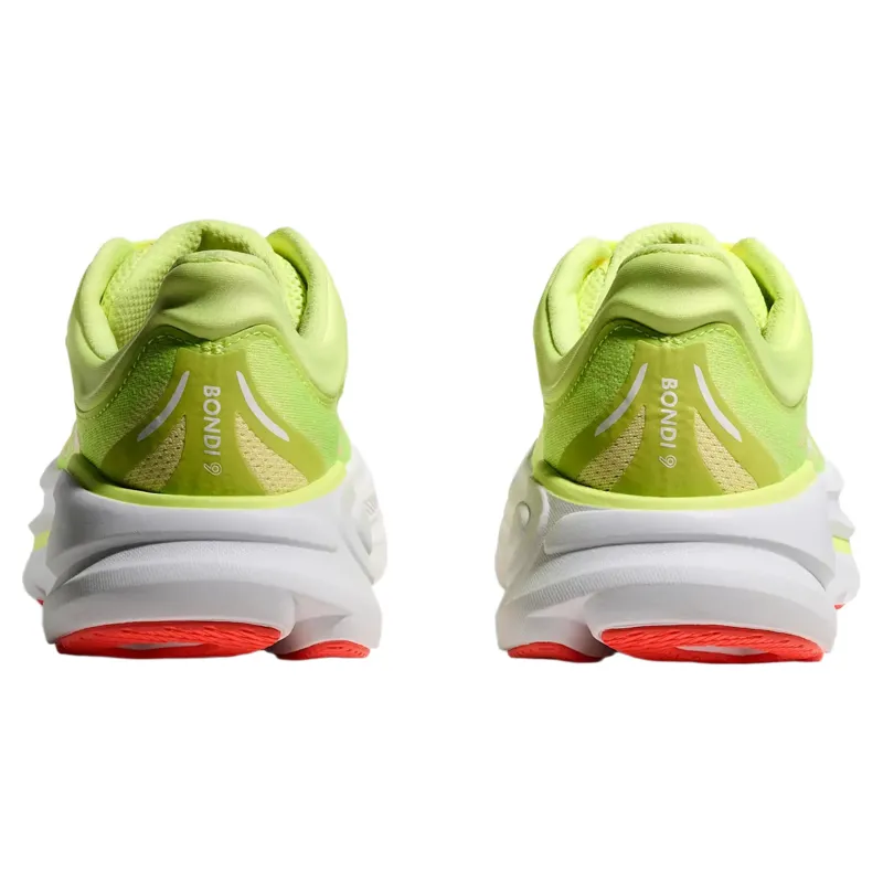 Hoka Bondi 9 Women's Running Shoes 7.5 in Neon Yuzu/Sunlight-6