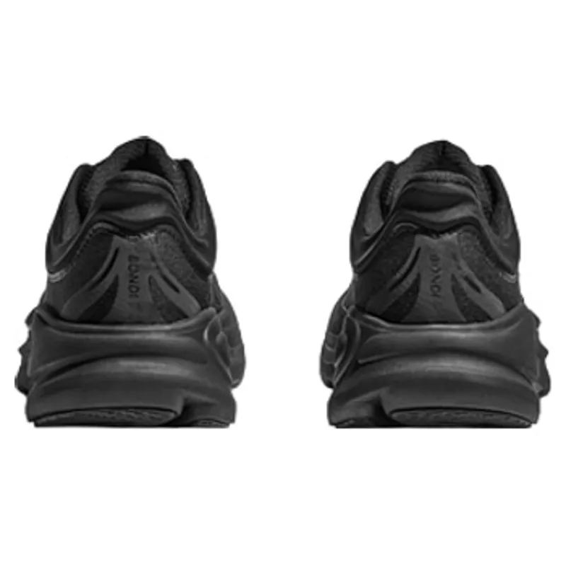 Hoka Bondi 9 Women's Running Shoes in Black/Black-4