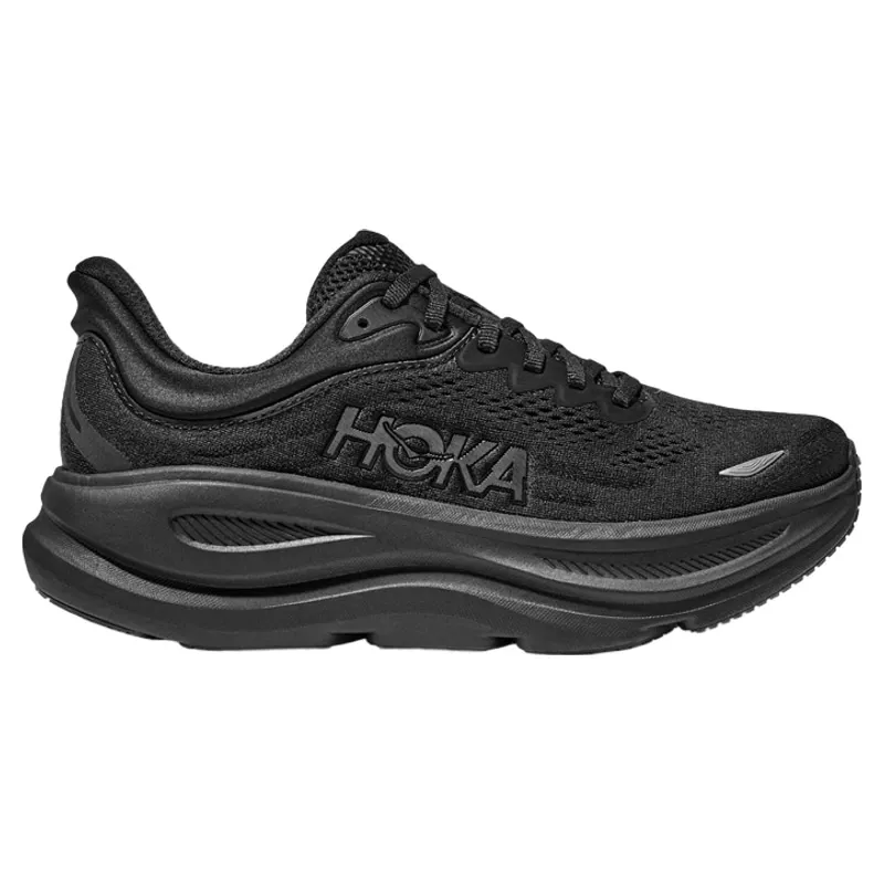 Hoka Bondi 9 Women's Running Shoes in Black/Black