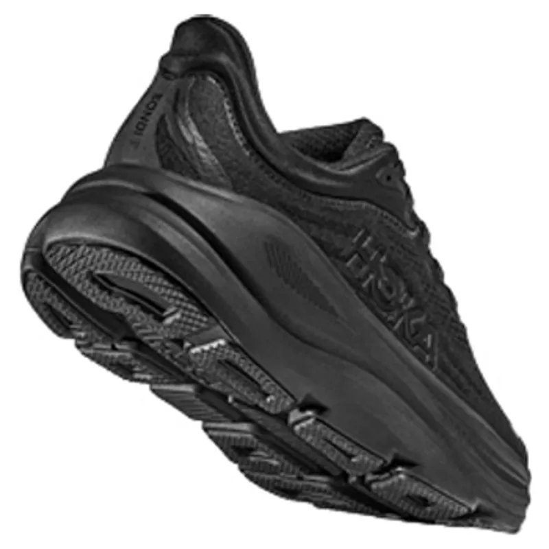 Hoka Bondi 9 Women's Running Shoes in Black/Black-1