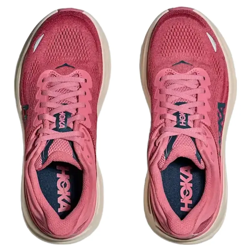 Hoka Bondi 9 Women's Running Shoes in Lingonberry/Cranberry-1