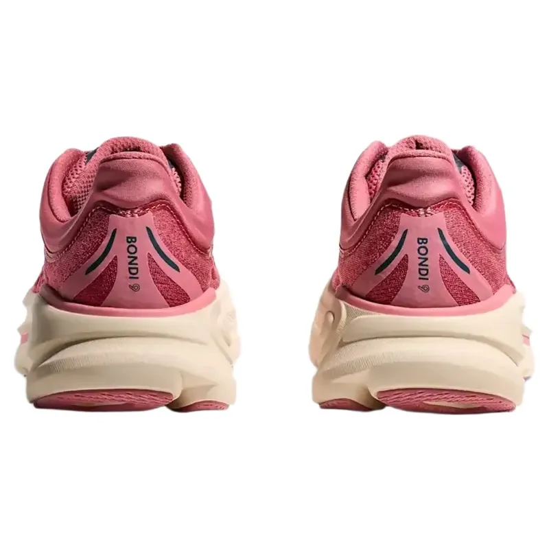Hoka Bondi 9 Women's Running Shoes in Lingonberry/Cranberry-2