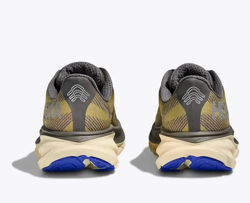 Hoka Clifton 9 GTX Mens Running Shoes in Gravel / Eggshell-2