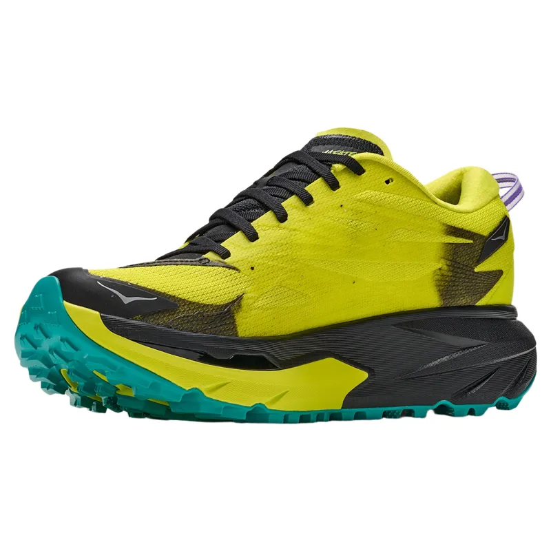 Hoka Men's Mafate 5 Trail Running Shoes in Frost / Hoka Citrus-2