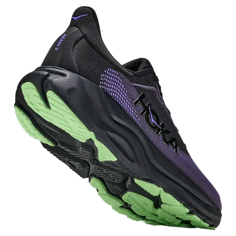 Hoka Mens Arahi 9 in Black / Squid Ink-3