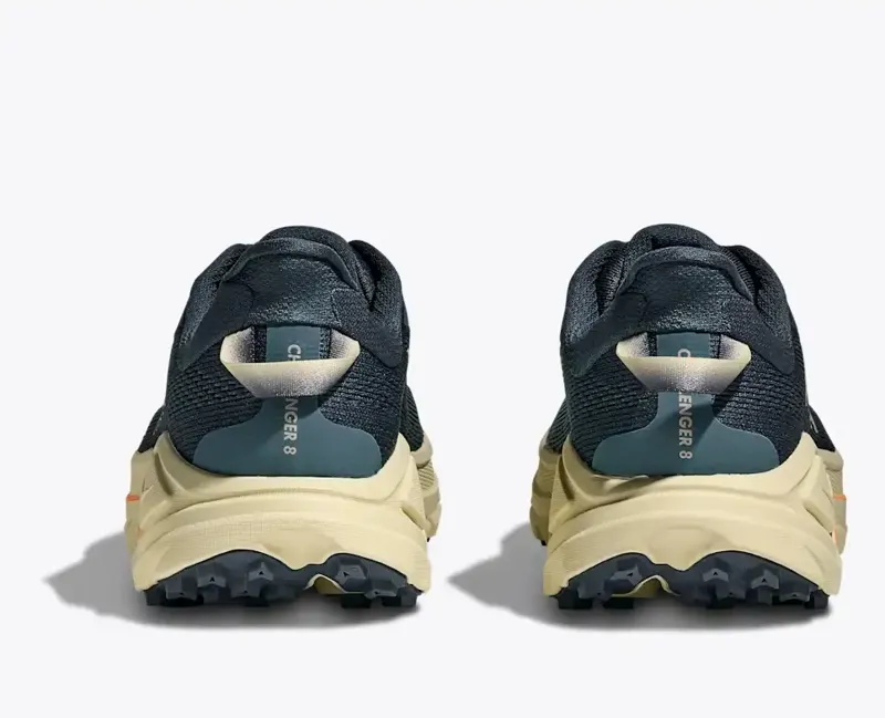 Hoka Mens Challenger 8 in Faded Navy / Pampass Grass-3