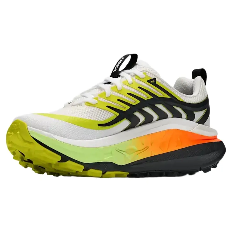 Hoka Mens Stinson 8 Running Shoes in Frost / Black-2