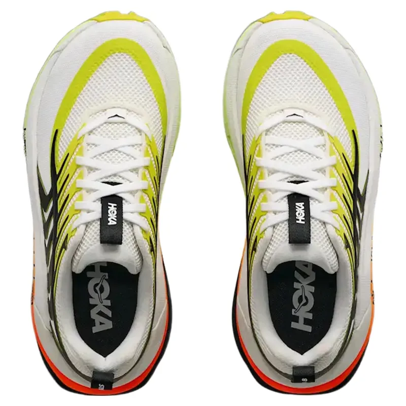 Hoka Mens Stinson 8 Running Shoes in Frost / Black-1