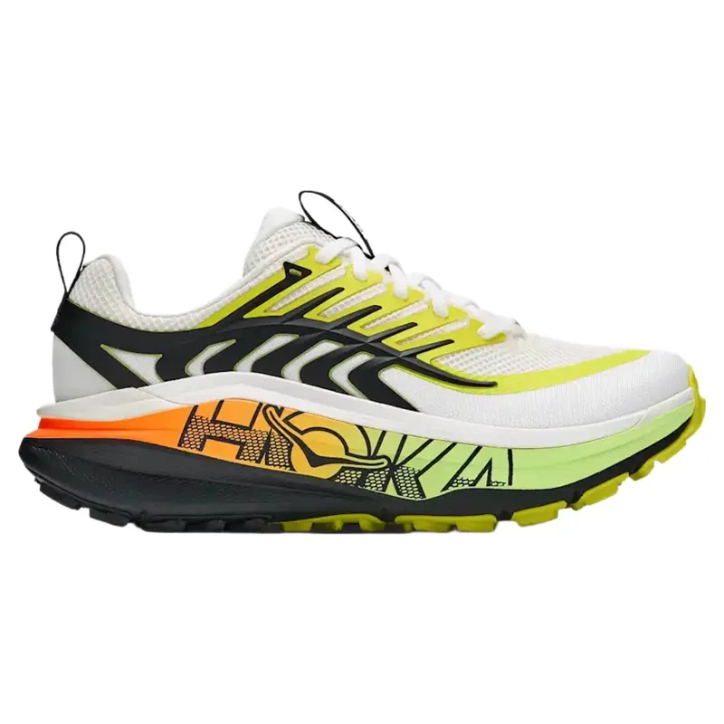 Hoka Mens Stinson 8 Running Shoes in Frost / Black