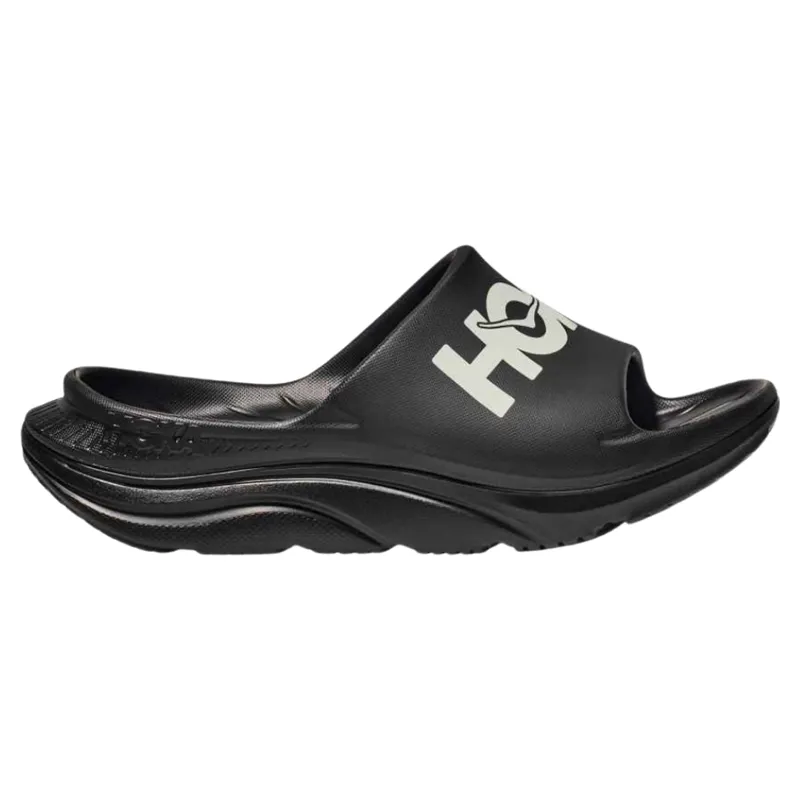 Hoka Unisex Ora Athletic Slide in Black / White